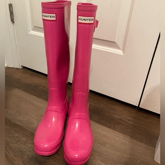 Hunter Shoes - Pink Hunter Rain Boots